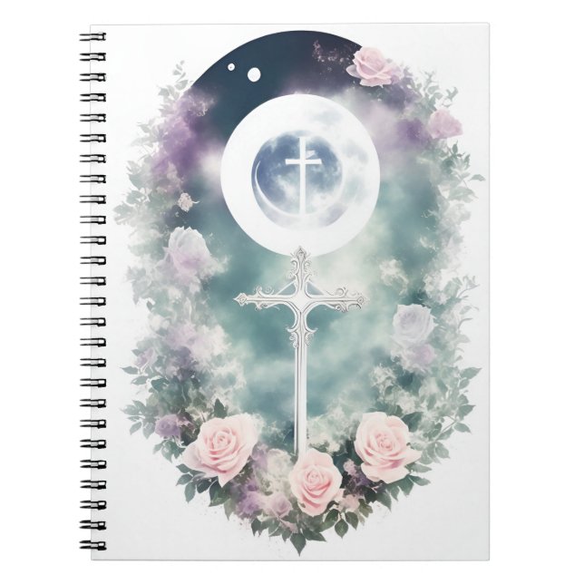 Cuaderno cross tattoo flower 31 notebook (Front)