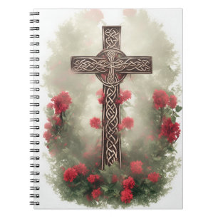 Cuaderno cross tattoo flower 36 notebook