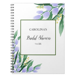 Cuaderno Elegante  Bridal Shower Gift List Notebook