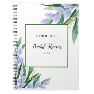 Cuaderno Elegante  Bridal Shower Gift List Notebook