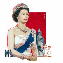 Cuadro Reina de Inglaterra