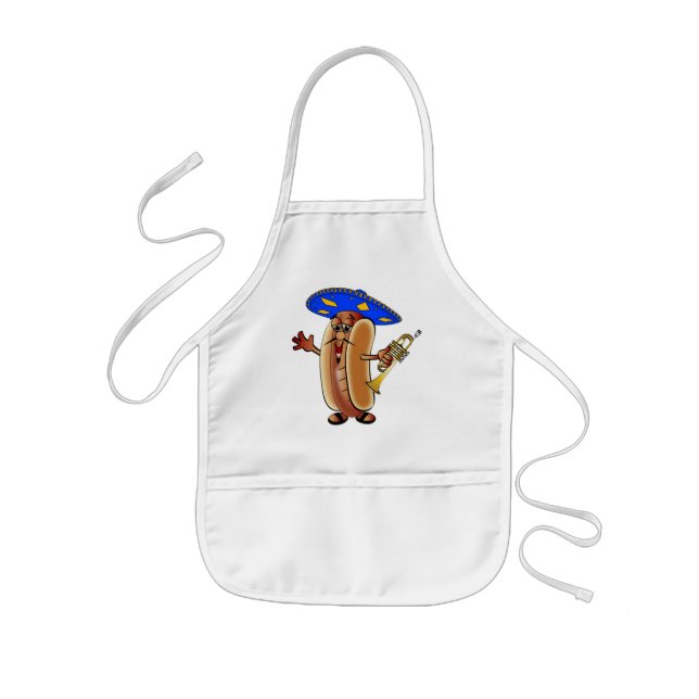Cuauh's Mariachi Hot Dog Kids Apron (Front)