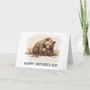 *~* Cub AP72 Photo MAMA BEAR  Mother's Day Card 