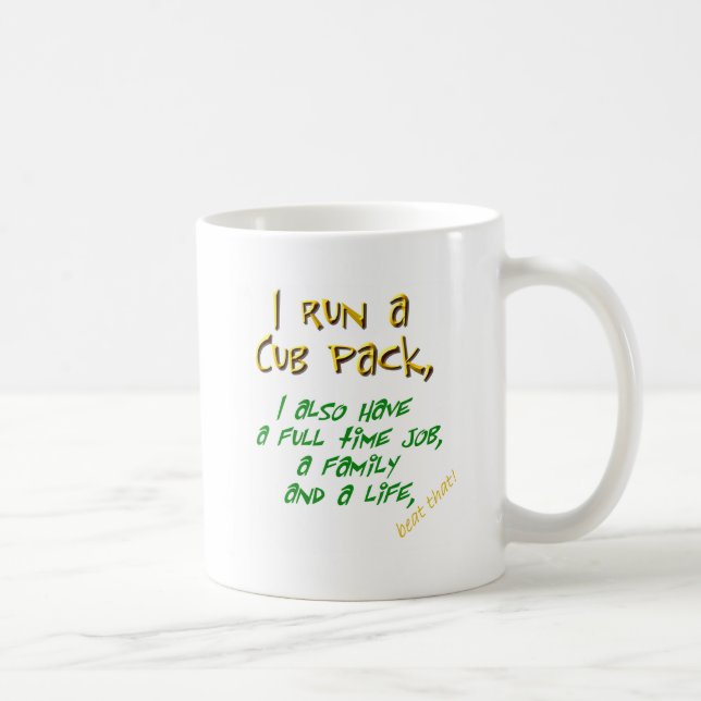 cub leader green coffee mug (Right)