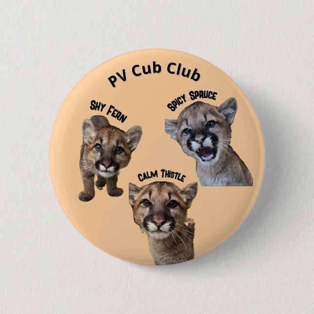 Cub Trio 6 Cm Round Badge (Front)
