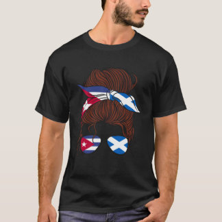 Cuba and Scotland Mix Half Cuban half Scottish T-Shirt