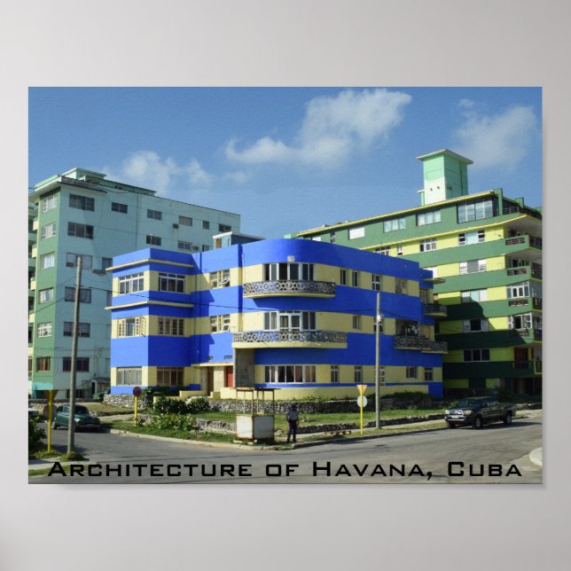 Cuba: Art Deco Architecture Poster (Front)