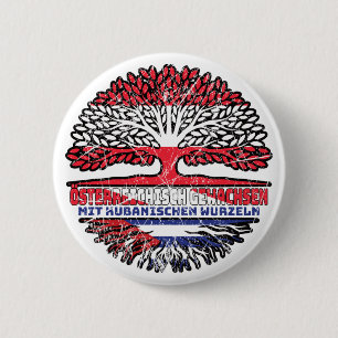 Cuba Austrian Baum 6 Cm Round Badge