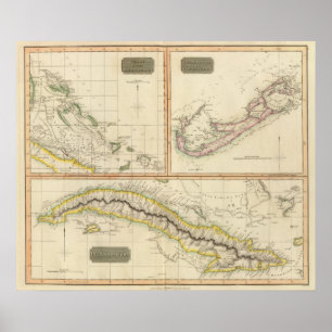 Cuba, Bahama I, Bermudas Poster