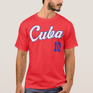 Cuba Baseball Remera Beisbol Cuban Jersey 10 T-Shirt
