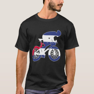 Cuba Biker Nation Rider World Flags T-Shirt