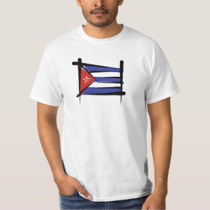 Cuba Brush Flag T-Shirt