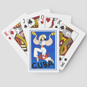 Cuba Caribbean Vintage Travel Playing Cards