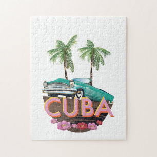 Cuba Classic Car logo Jigsaw Puzzle