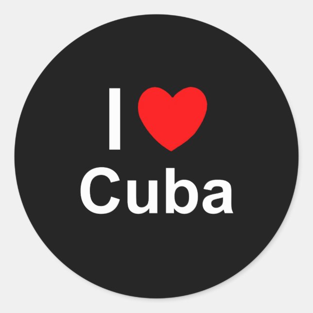 Cuba Classic Round Sticker (Front)