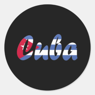 Cuba Classic Round Sticker