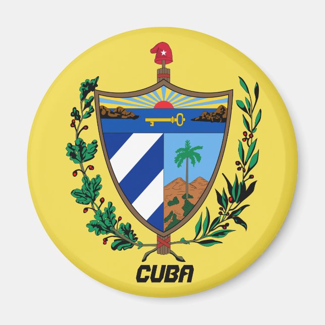 Cuba Coat Arms Kitchen Magnet (Front)