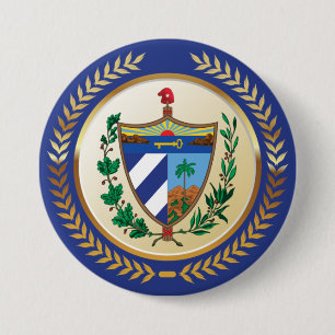 Cuba Coat of Arms 7.5 Cm Round Badge