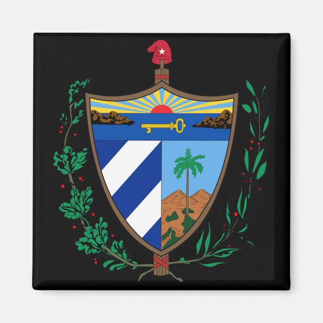 cuba coat of arms magnet (Front)