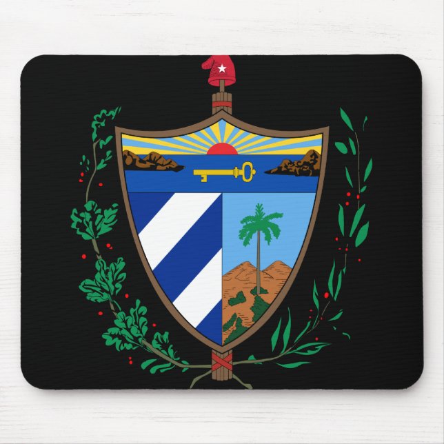 cuba coat of arms mouse mat (Front)