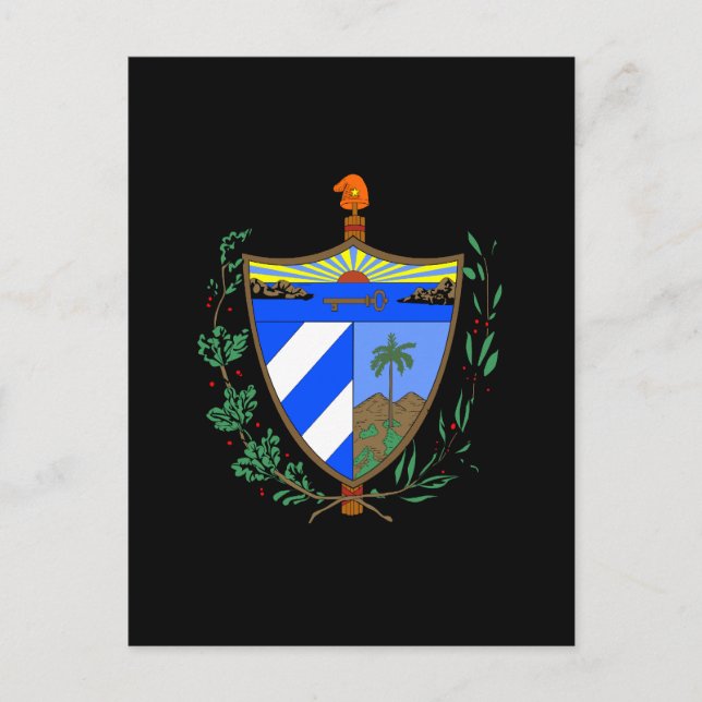 Cuba Coat of Arms Postcard (Front)