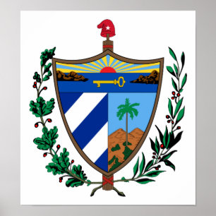 Cuba Coat Of Arms Poster