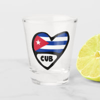 Cuba Country Code Flag Heart, CUB