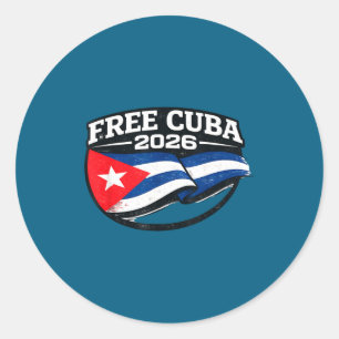 Cuba Cuba Libre Donroe Doctrine Classic Round Sticker