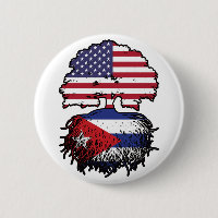 Cuba Cuban American USA Tree Roots Flag