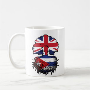 Cuba Cuban British UK Tree Roots Flag Coffee Mug