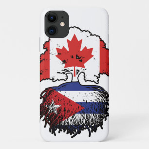 Cuba Cuban Canadian Canada Tree Roots Flag iPhone 11 Case