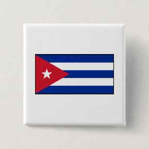Cuba – Cuban Flag 15 Cm Square Badge