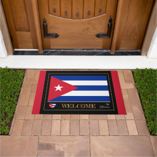 Cuba & Cuban Flag house mats /sports Welcome