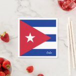 Cuba & Cuban Flag party fashion /sport fans Napkin<br><div class="desc">Paper Napkins: Cuba & Cuban Flag - love my country,  travel,  holiday,  national patriots / sports fans</div>