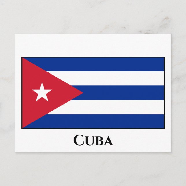 Cuba (Cuban) Flag Postcard (Front)