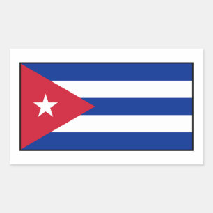 Cuba – Cuban Flag Rectangular Sticker