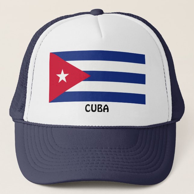 CUBA: Cuban Flag Trucker Hat (Front)