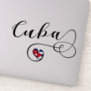 Cuba Cuban Heart Flag