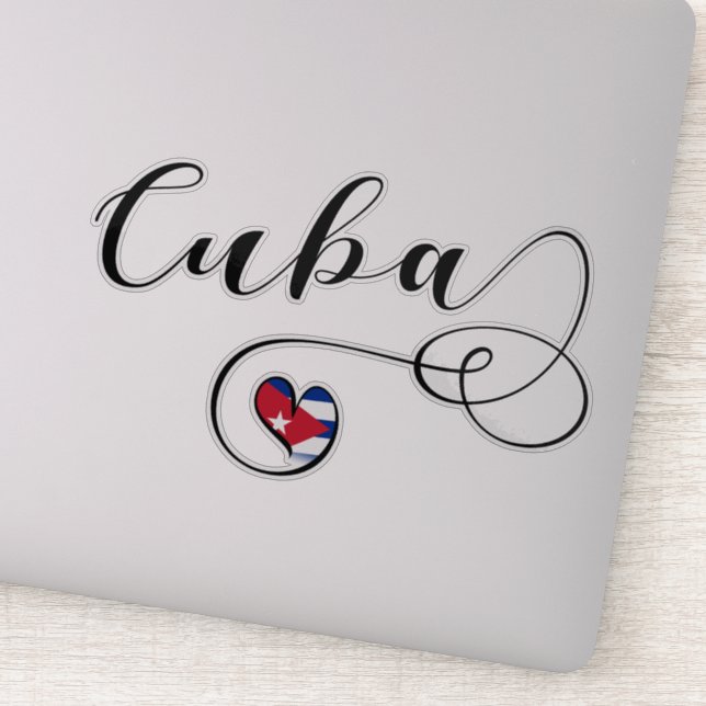 Cuba Cuban Heart Flag (Detail)