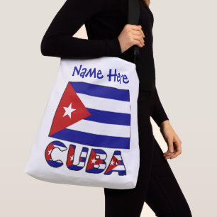 Cuba Dark Blue Cuban Flag Blue Personalized Crossbody Bag
