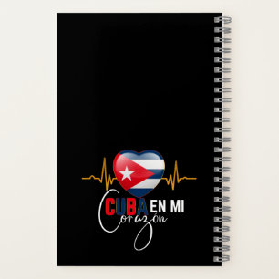 Cuba en Mi corazon Caribbean Cubano Cubana  Notebook