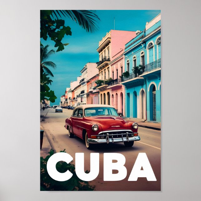 Cuba Famous Travel Place Poster (Front)