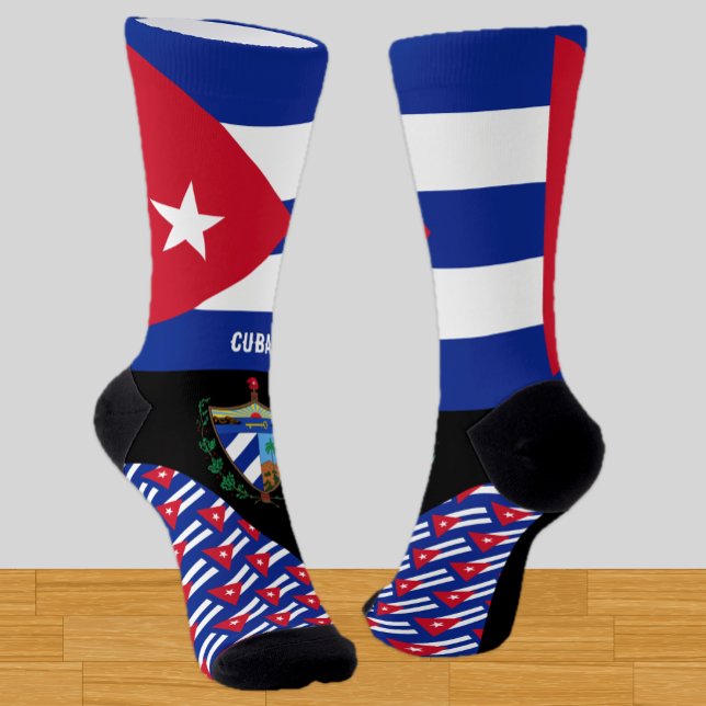 Cuba, fashion, Cuban flag, patriotic Socks (Creator Uploaded)