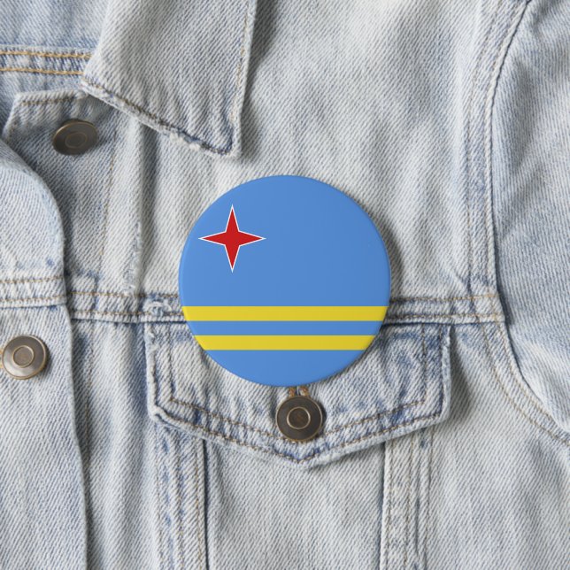 Cuba flag 7.5 cm round badge (In Situ)