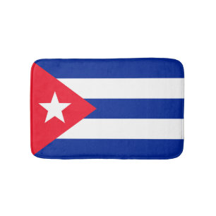 Cuba flag bath mat