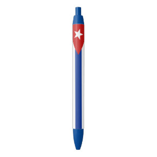 Cuba Flag Black Ink Pen