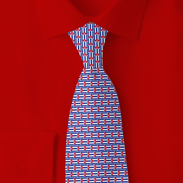 Cuba Flag Brick Pattern Tie (Creator Uploaded)