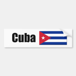 Cuba Flag Bumper Sticker