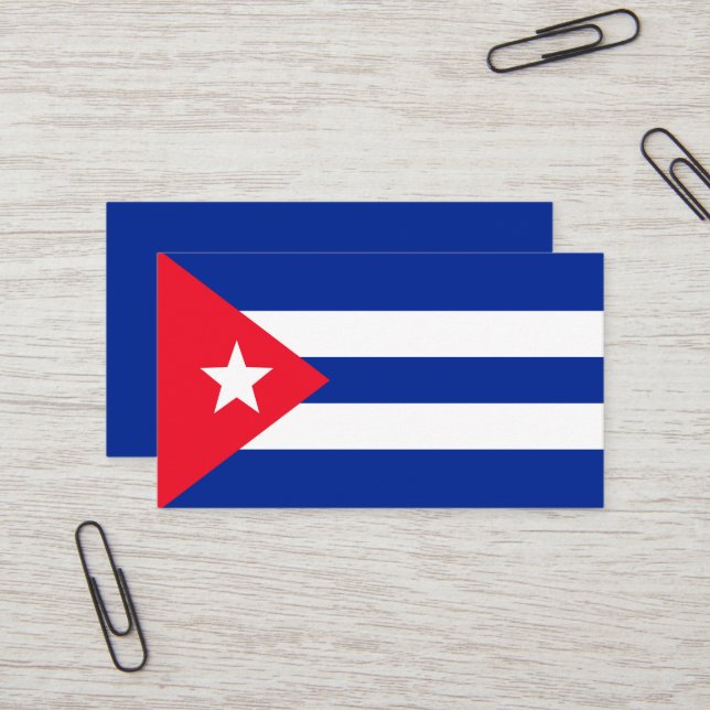 Cuba flag business card (Front/Back In Situ)