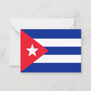 Cuba flag card